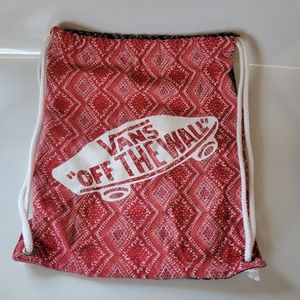 Vans Cotton Bandana Chili Pepper Knapsack Drawstring Backpack Bag